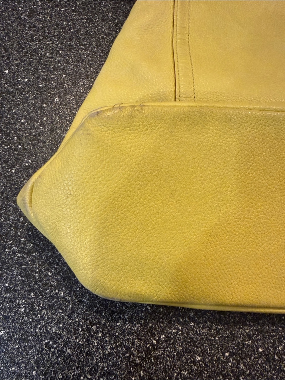 kate spade vibrant Yellow Pebbled Leather Shoulder Bag - Picture 9 of 12